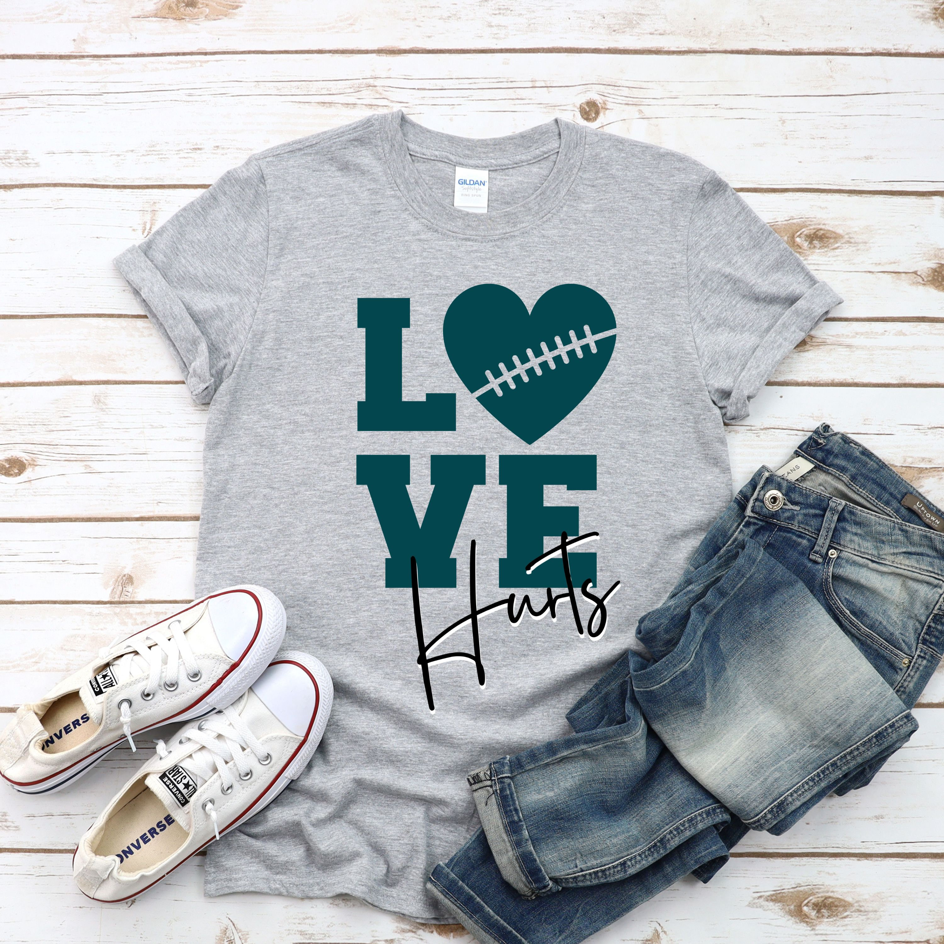 Philadelphia Football Love Hurts Ladies' Game Trending Unisex Shirt Philadelphia Football Love Hurts Ladies' Game Trending Unisex Shirt
