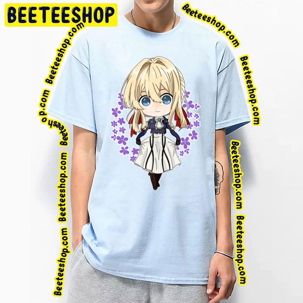 Purle Flower Background Violet Evergarden Trending Unisex T-Shirt Purle Flower Background Violet Evergarden Trending Unisex T-Shirt