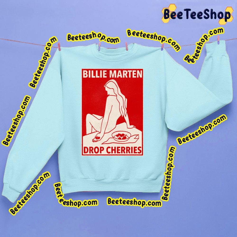 Red Art Billie Marten Drop Cherries Trending Unisex Sweatshirt Red Art Billie Marten Drop Cherries Trending Unisex Sweatshirt