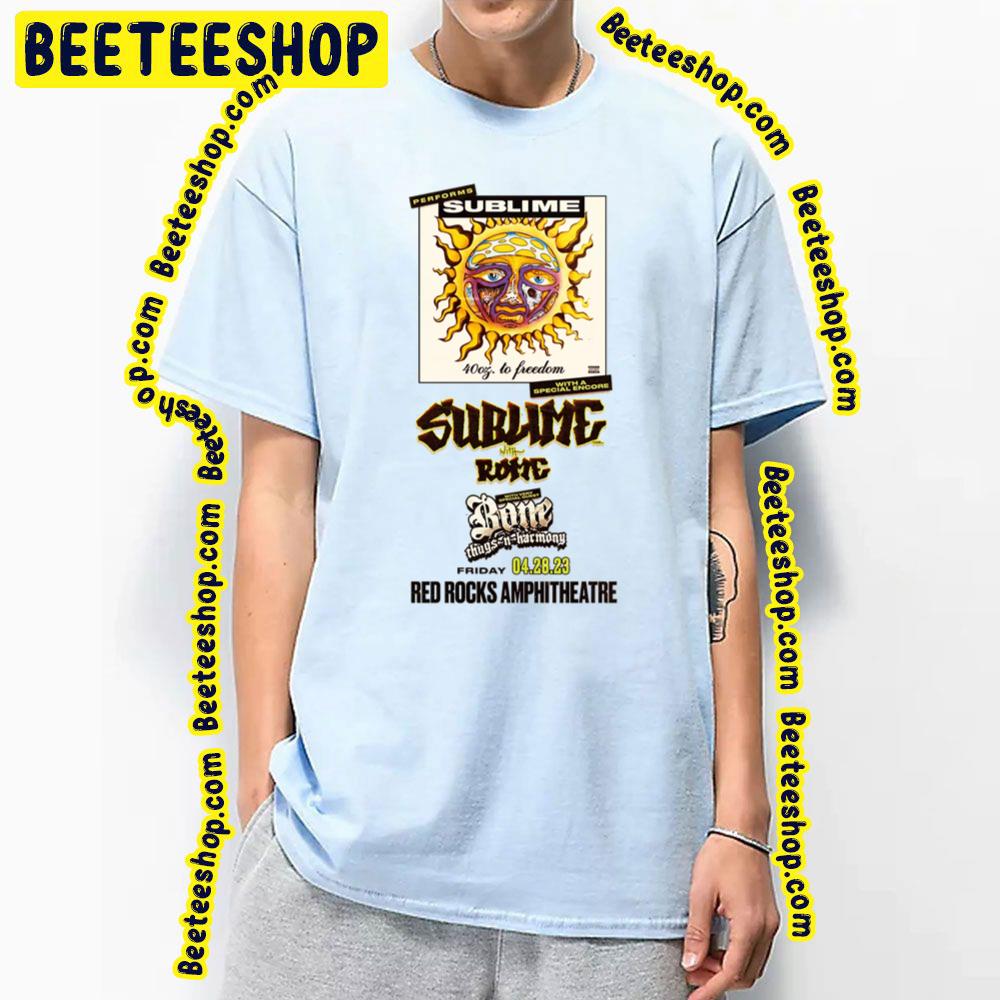 Red Rocks Amphitheatre 2023 Sublime Sublime With Rome Trending Unisex T-Shirt Red Rocks Amphitheatre 2023 Sublime Sublime With Rome Trending Unisex T-Shirt