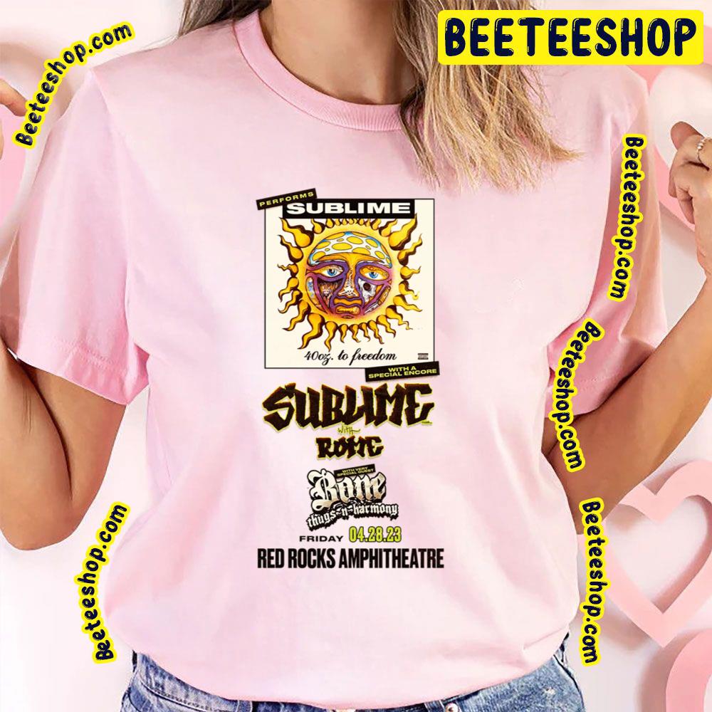 Red Rocks Amphitheatre 2023 Sublime Sublime With Rome Trending Unisex T-Shirt Red Rocks Amphitheatre 2023 Sublime Sublime With Rome Trending Unisex T-Shirt