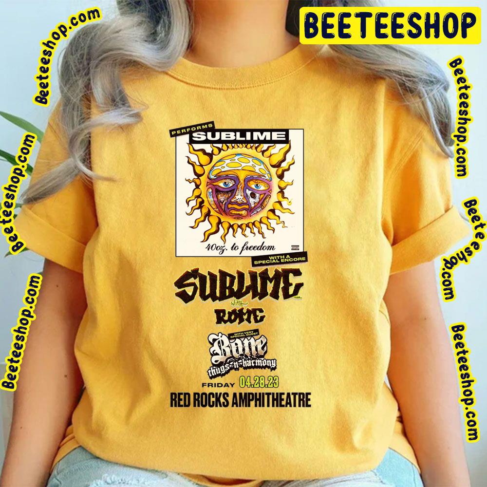 Red Rocks Amphitheatre 2023 Sublime Sublime With Rome Trending Unisex T-Shirt Red Rocks Amphitheatre 2023 Sublime Sublime With Rome Trending Unisex T-Shirt