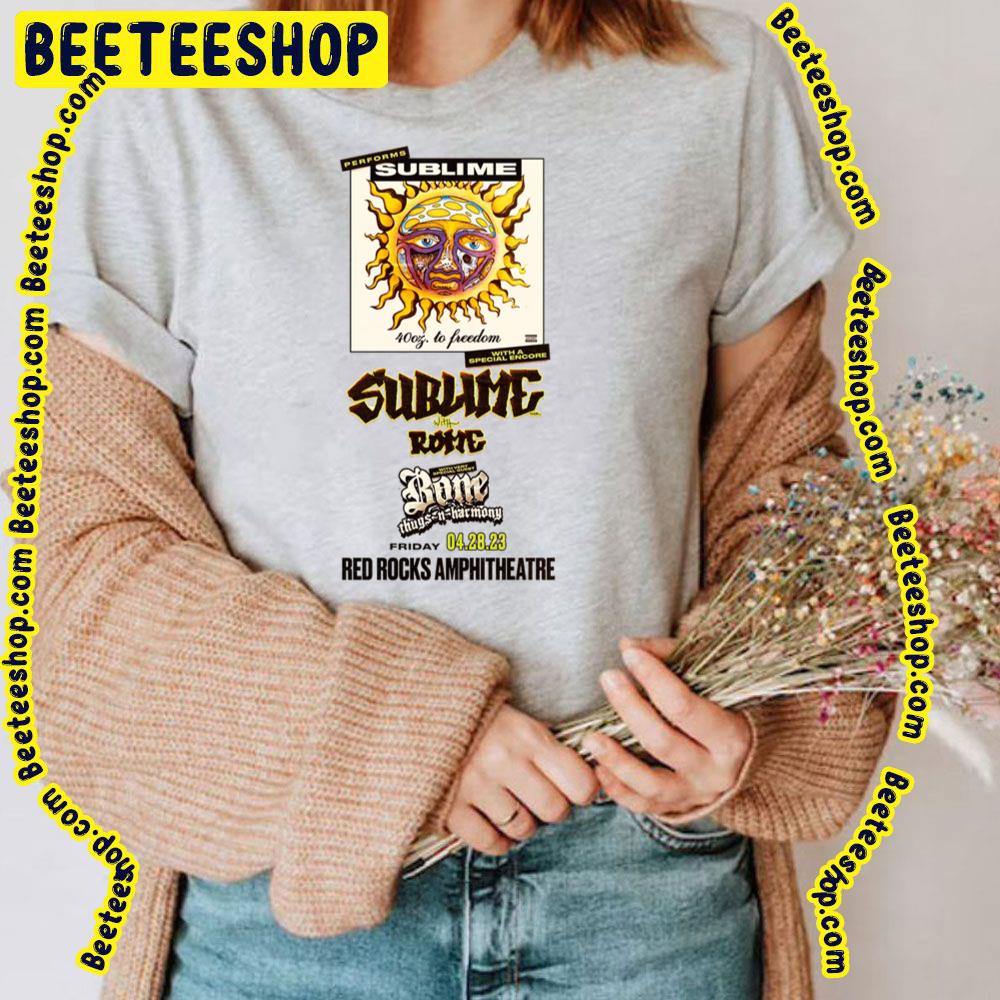 Red Rocks Amphitheatre 2023 Sublime Sublime With Rome Trending Unisex T-Shirt Red Rocks Amphitheatre 2023 Sublime Sublime With Rome Trending Unisex T-Shirt
