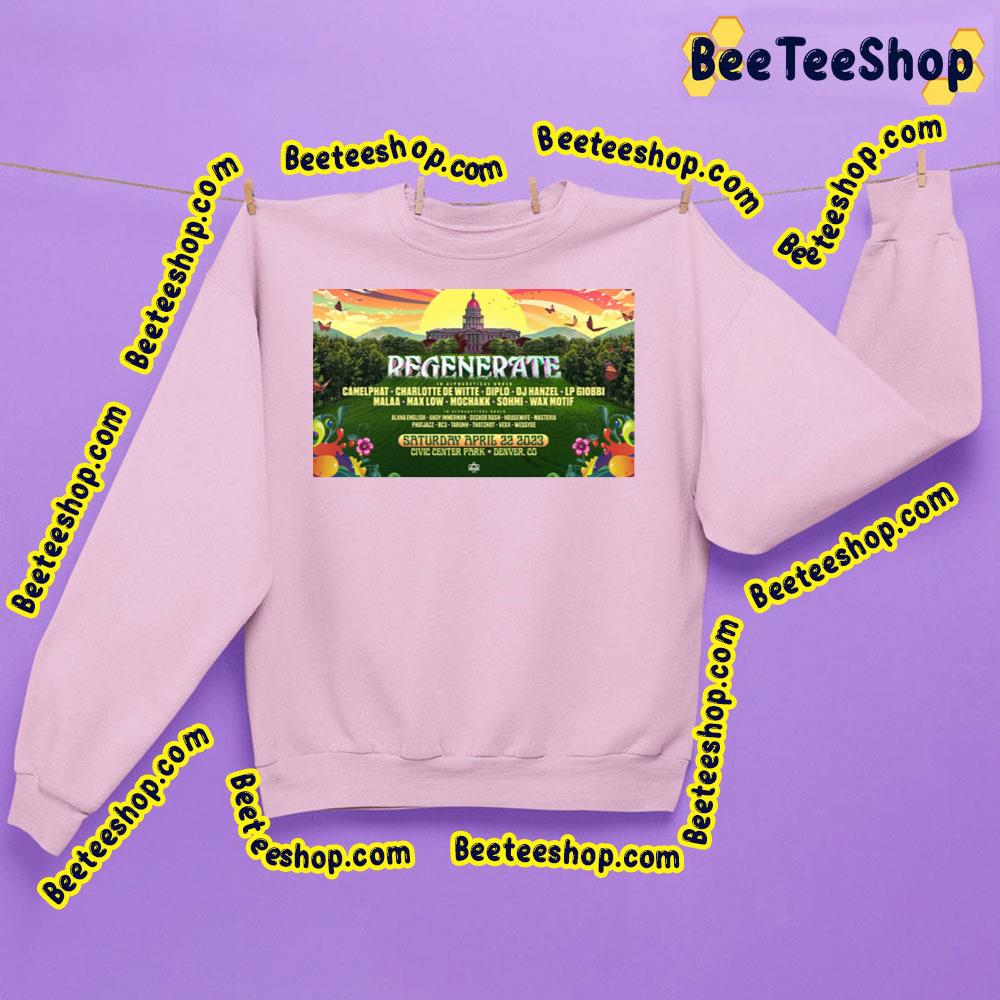 Regenerate Festival Denver 2023 Trending Unisex Shirt Regenerate Festival Denver 2023 Trending Unisex Shirt