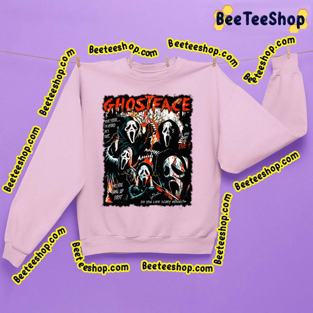 Retro 90s Scream Movie Halloween Trending Unisex Sweatshirt Retro 90s Scream Movie Halloween Trending Unisex Sweatshirt