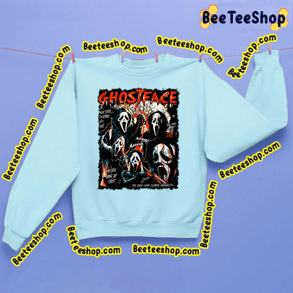 Retro 90s Scream Movie Halloween Trending Unisex Sweatshirt Retro 90s Scream Movie Halloween Trending Unisex Sweatshirt