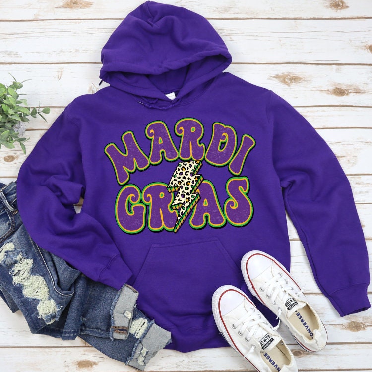 Retro Mardi Gras Leopard Lightning Trending Unisex Shirt Retro Mardi Gras Leopard Lightning Trending Unisex Shirt