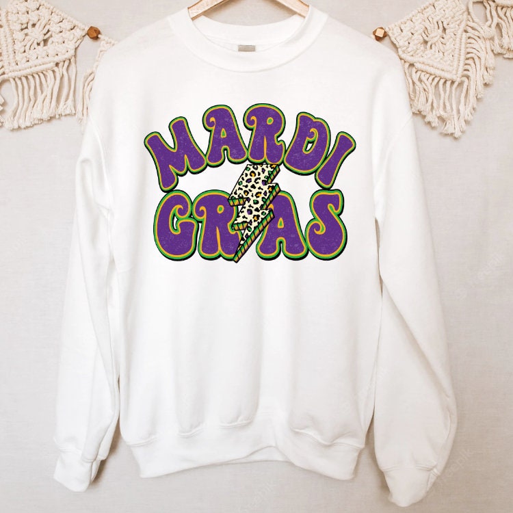 Retro Mardi Gras Leopard Lightning Trending Unisex Shirt Retro Mardi Gras Leopard Lightning Trending Unisex Shirt
