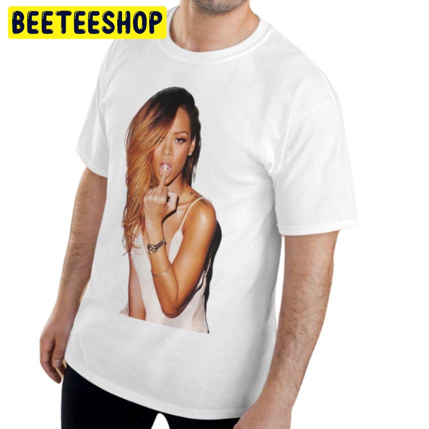 Rihanna Middle Finger Trending Unisex Shirt Rihanna Middle Finger Trending Unisex Shirt