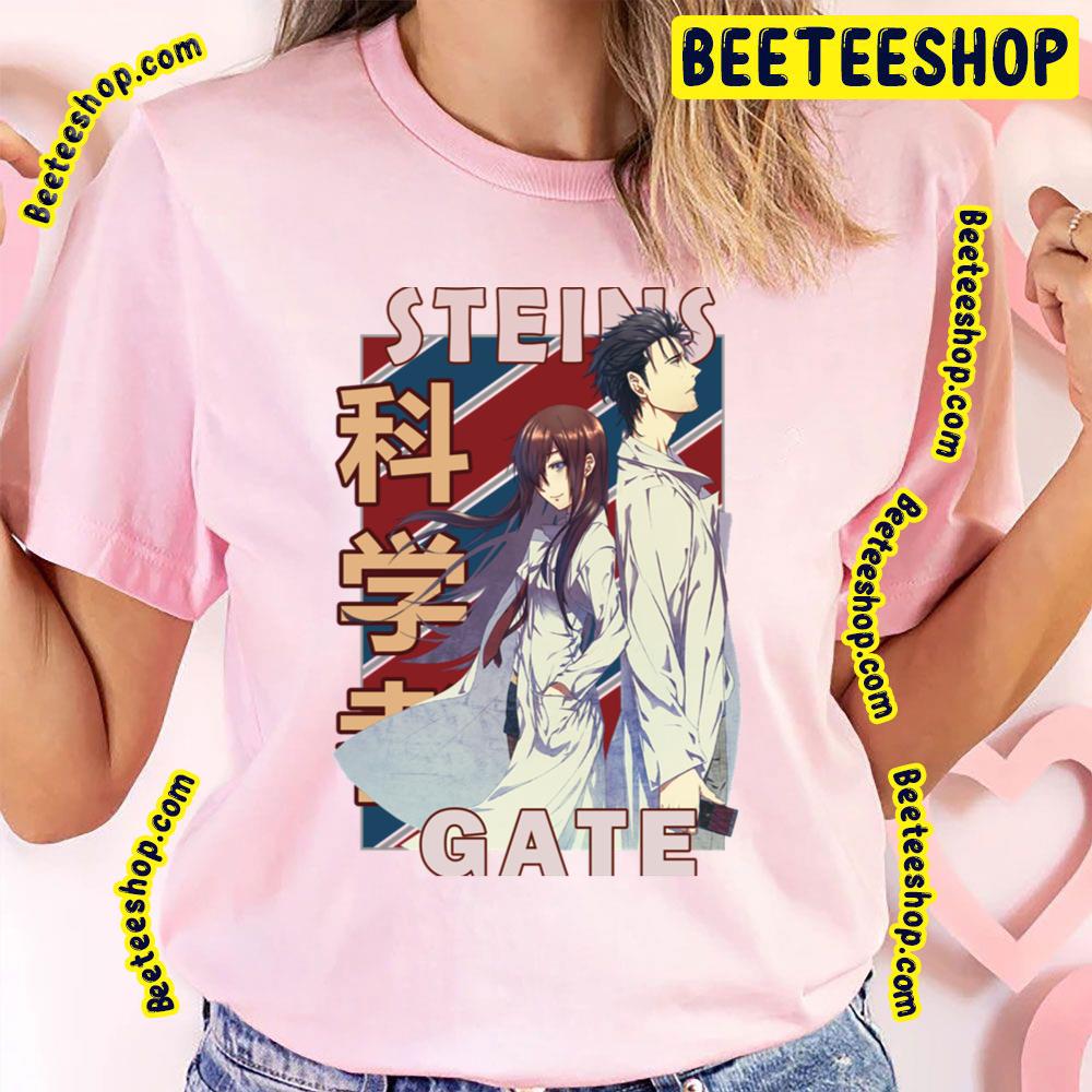 Rintarou Okabe And Kurisu Makise Steins Gate Shutainzu Geto Zero Trending Unisex T-Shirt Rintarou Okabe And Kurisu Makise Steins Gate Shutainzu Geto Zero Trending Unisex T-Shirt