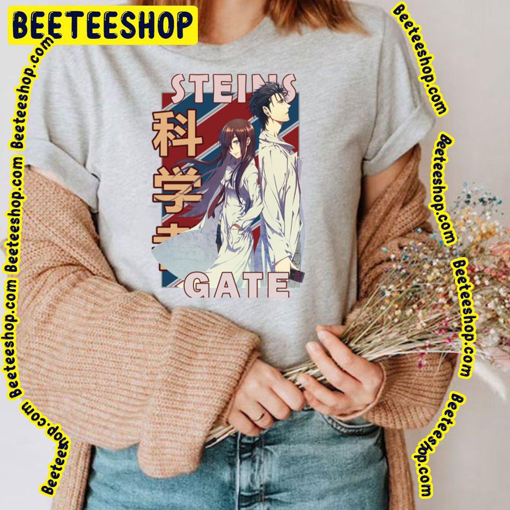 Rintarou Okabe And Kurisu Makise Steins Gate Shutainzu Geto Zero Trending Unisex T-Shirt Rintarou Okabe And Kurisu Makise Steins Gate Shutainzu Geto Zero Trending Unisex T-Shirt