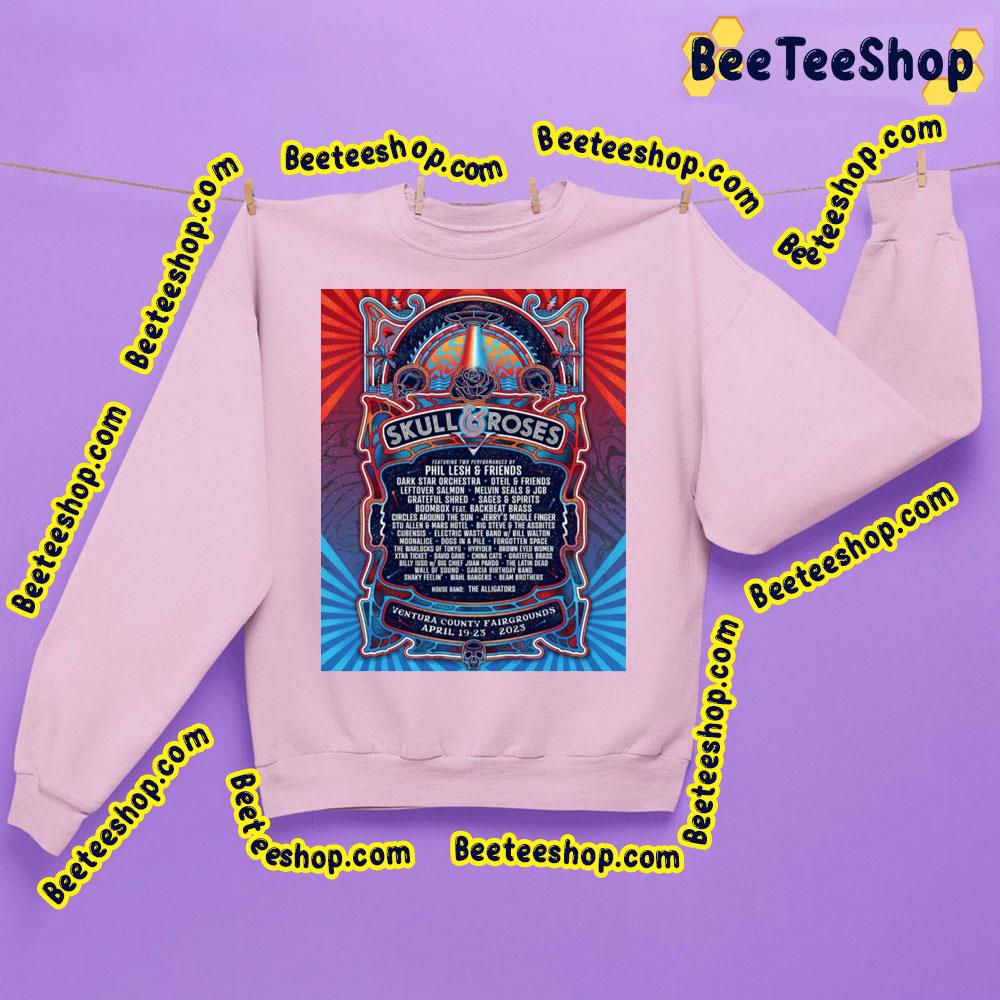 Skull & Roses 2023 Trending Unisex Shirt Skull & Roses 2023 Trending Unisex Shirt
