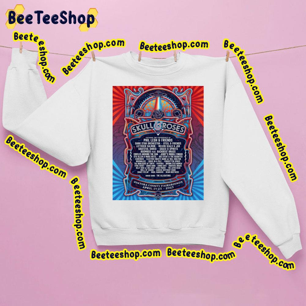 Skull & Roses 2023 Trending Unisex Shirt Skull & Roses 2023 Trending Unisex Shirt