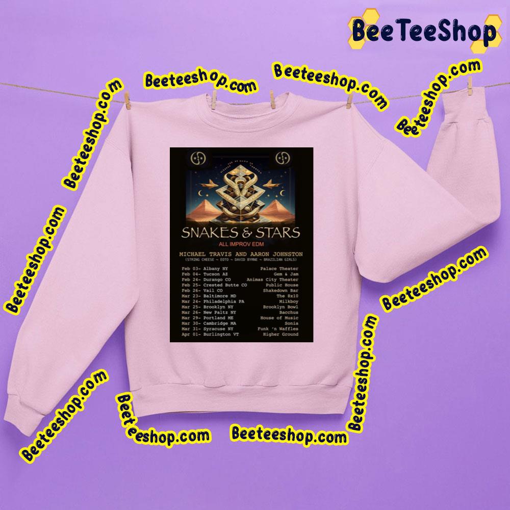 Snakes And Stars All Improv Edm Michael Travis And Aaron Johnston Trending Unisex Shirt Snakes And Stars All Improv Edm Michael Travis And Aaron Johnston Trending Unisex Shirt