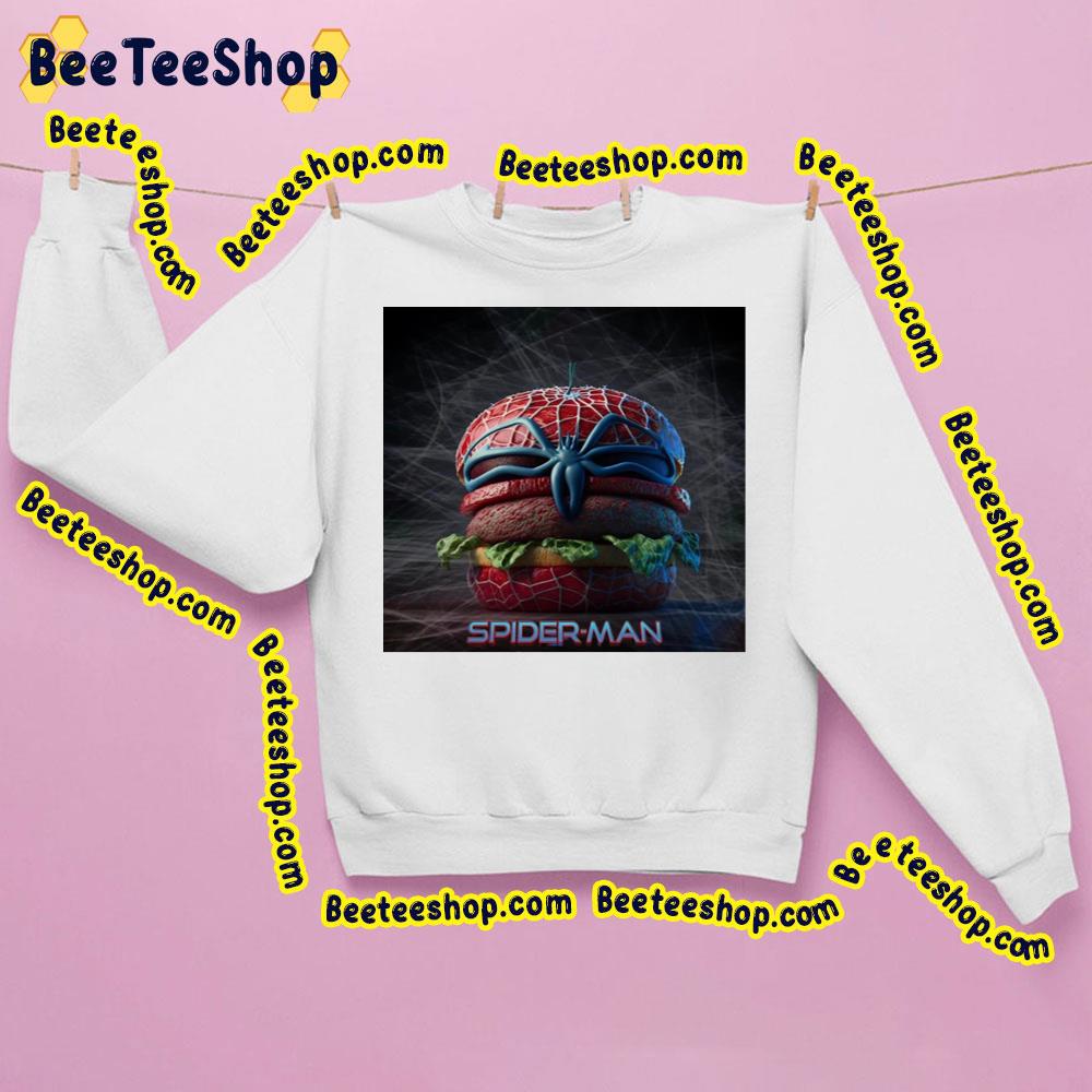 Spider Man Burger Trending Unisex Sweatshirt Spider Man Burger Trending Unisex Sweatshirt