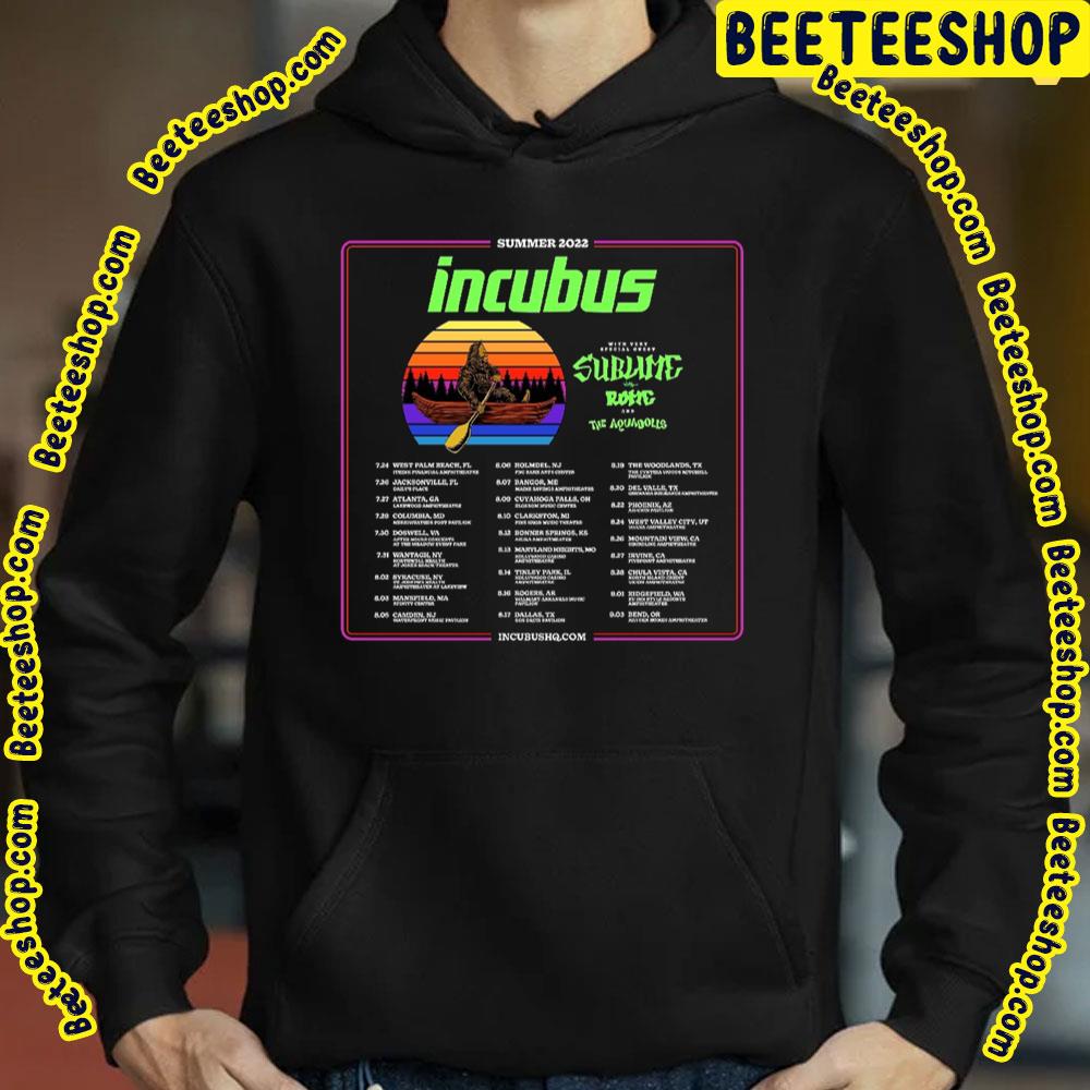 Summer 2022 Incubus Tous Dates Trending Unisex T-Shirt Summer 2022 Incubus Tous Dates Trending Unisex T-Shirt