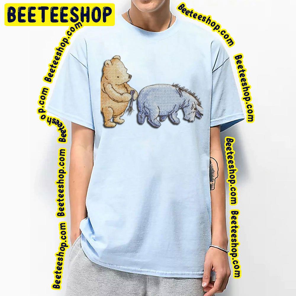 The Pooh And Eeyore Art Trending Unisex T-Shirt The Pooh And Eeyore Art Trending Unisex T-Shirt