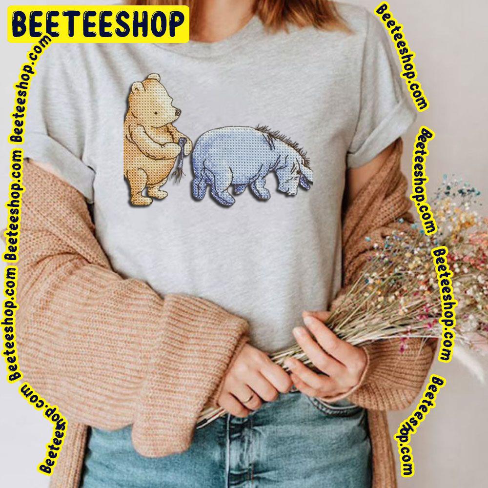 The Pooh And Eeyore Art Trending Unisex T-Shirt The Pooh And Eeyore Art Trending Unisex T-Shirt