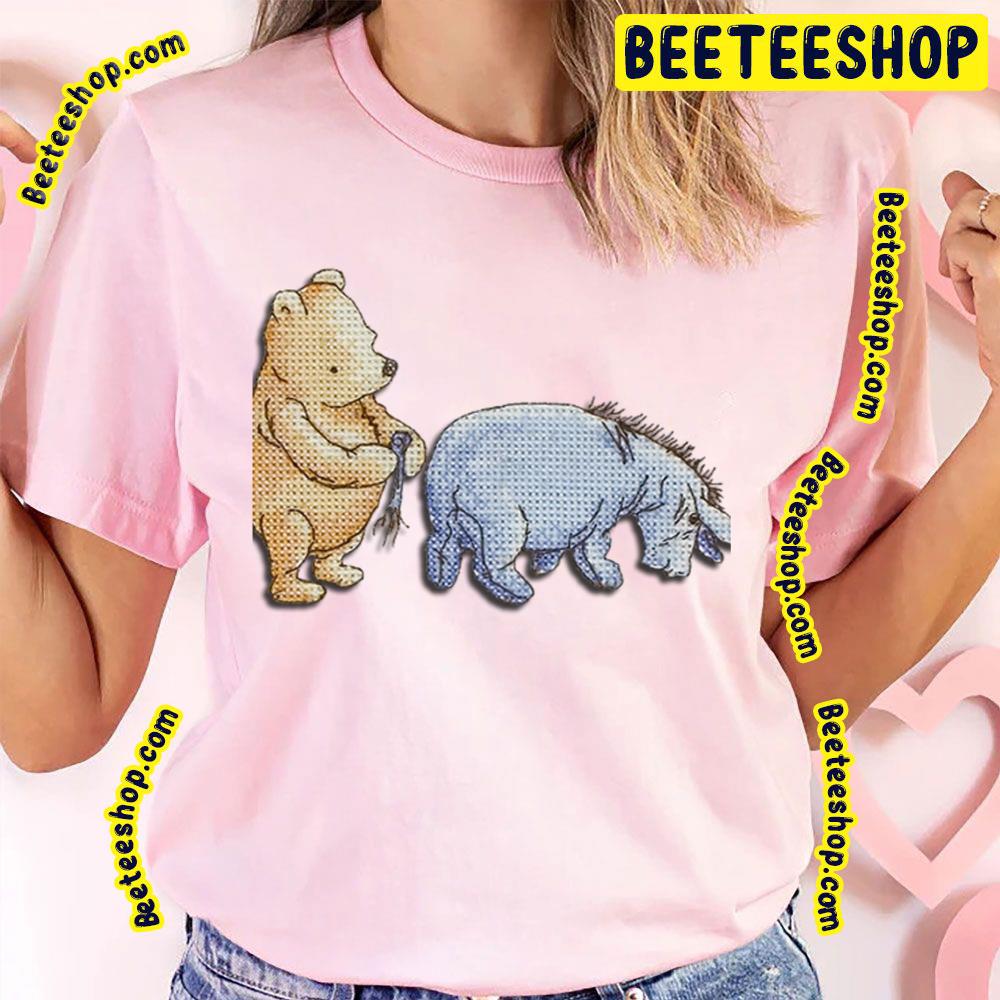 The Pooh And Eeyore Art Trending Unisex T-Shirt The Pooh And Eeyore Art Trending Unisex T-Shirt