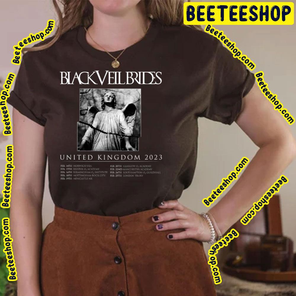United Kingdom 2023 Black Veil Brides Trending Unisex T-Shirt United Kingdom 2023 Black Veil Brides Trending Unisex T-Shirt