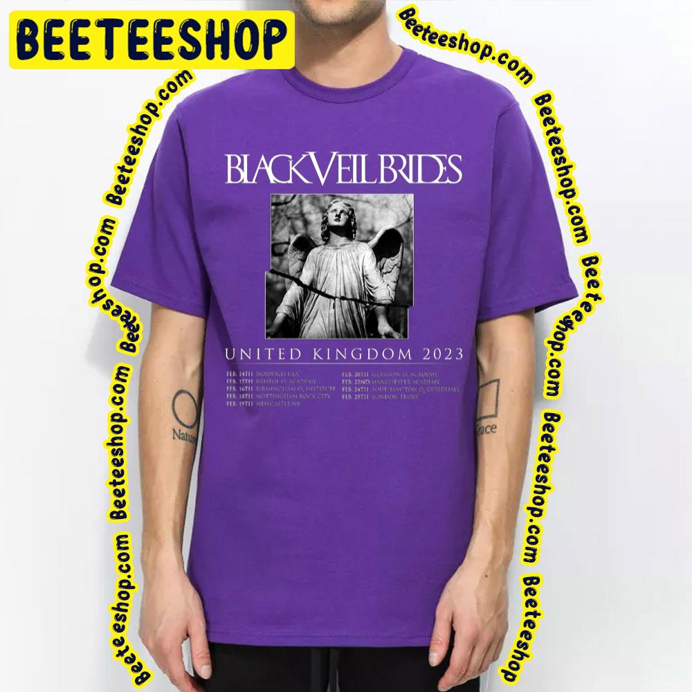 United Kingdom 2023 Black Veil Brides Trending Unisex T-Shirt United Kingdom 2023 Black Veil Brides Trending Unisex T-Shirt