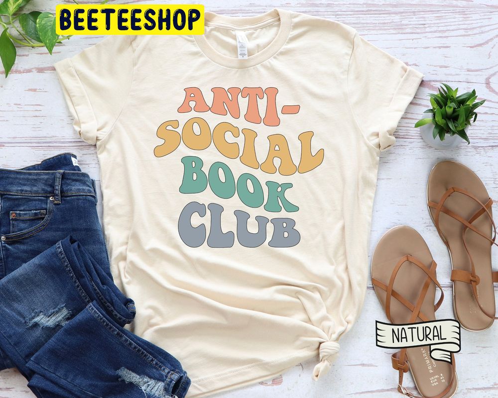 Vintage Anti Social Book Club Trending Unisex T-Shirt Vintage Anti Social Book Club Trending Unisex T-Shirt