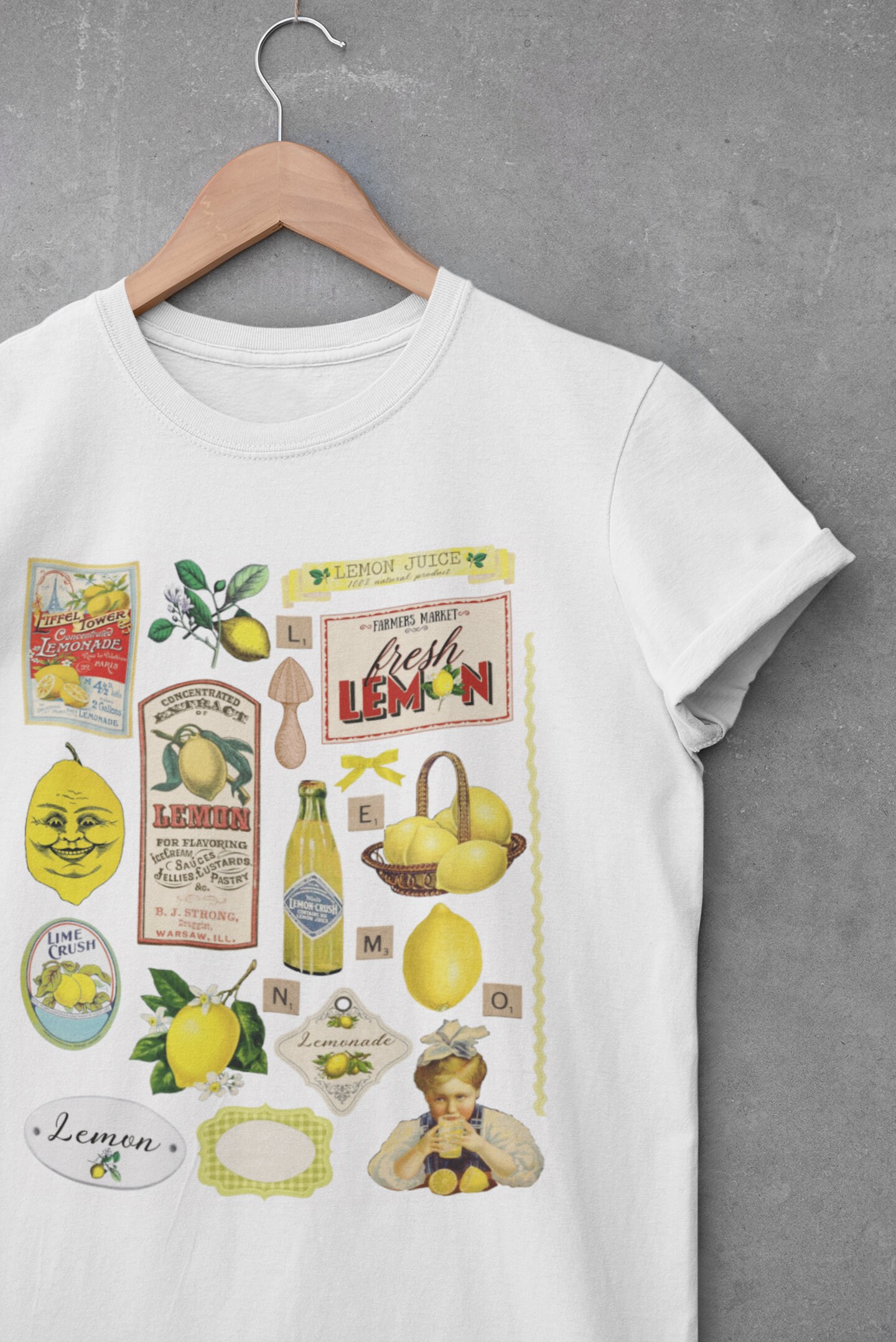 Vintage Lemon Design Trending Unisex Shirt Vintage Lemon Design Trending Unisex Shirt