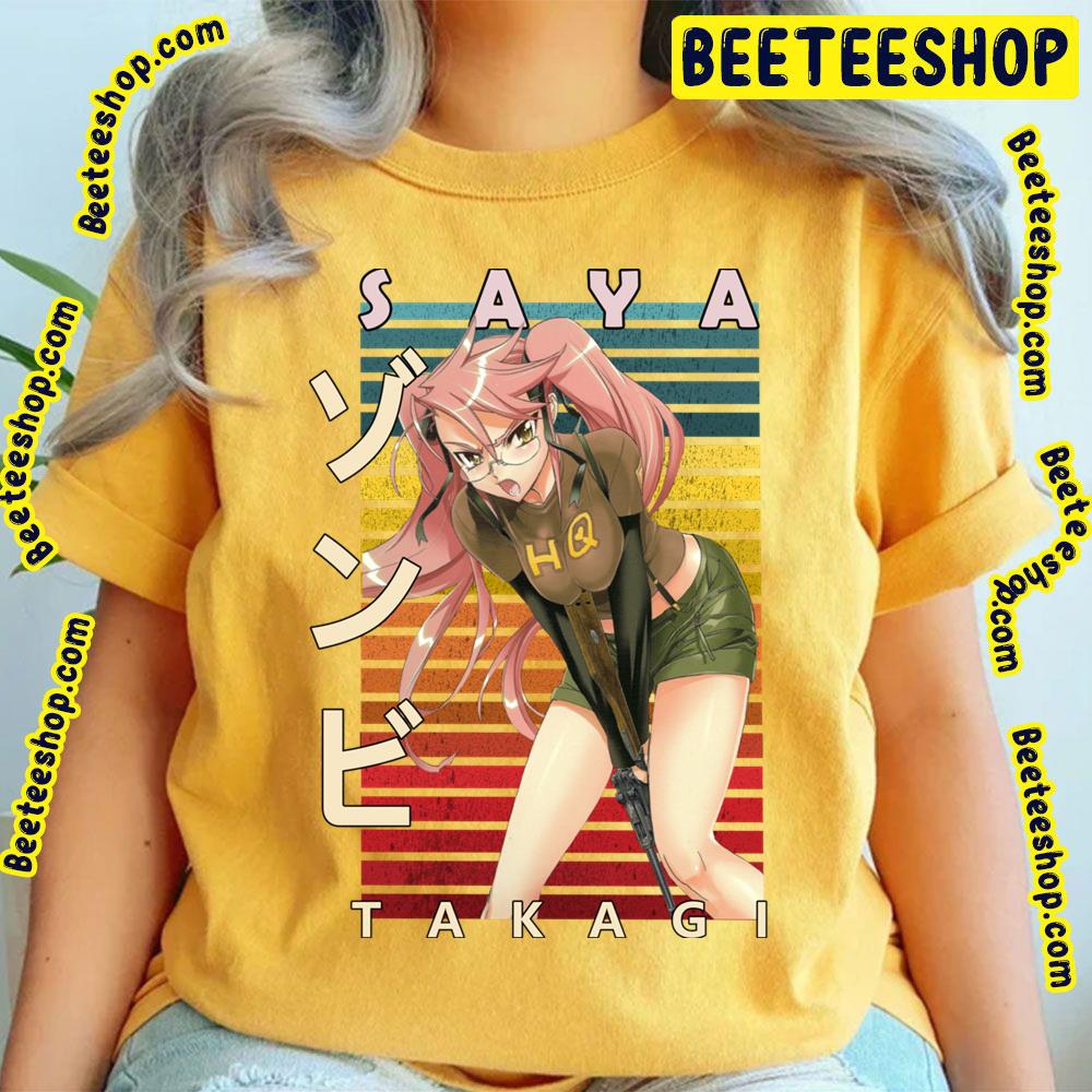 Vintage Saya Takagi Highschool Of The Dead Trending Unisex T-Shirt Vintage Saya Takagi Highschool Of The Dead Trending Unisex T-Shirt