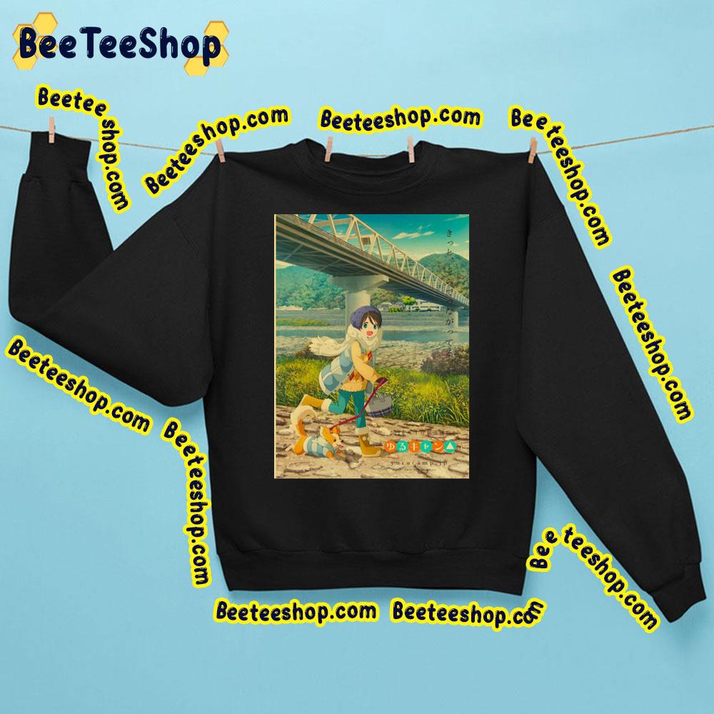 Walking Yuru Camp Trending Unisex Sweatshirt Walking Yuru Camp Trending Unisex Sweatshirt