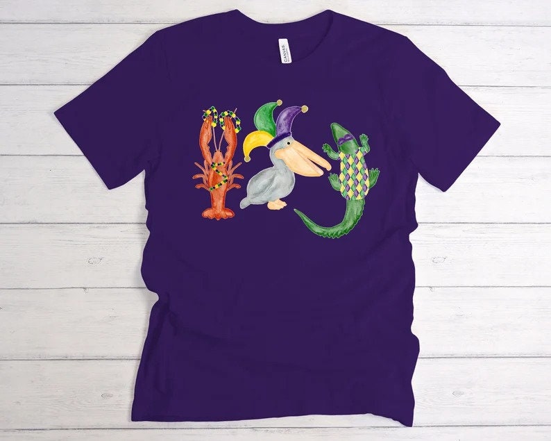 Watercolor Mardi Gras Trending Unisex Shirt Watercolor Mardi Gras Trending Unisex Shirt