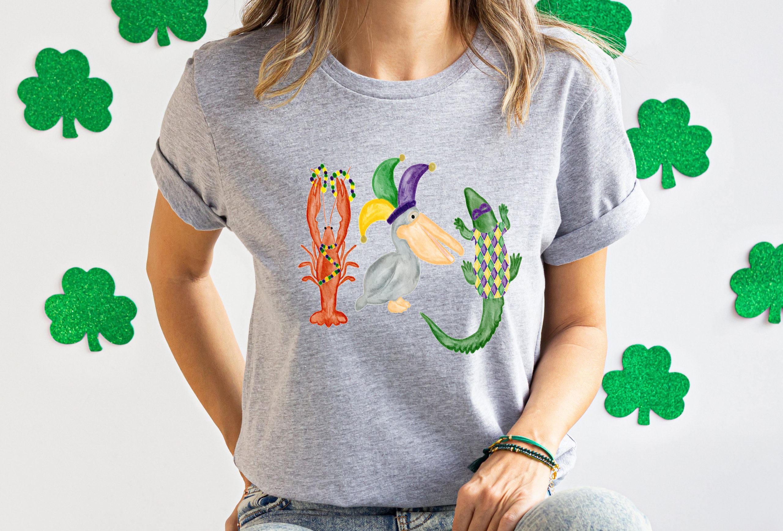 Watercolor Mardi Gras Trending Unisex Shirt Watercolor Mardi Gras Trending Unisex Shirt