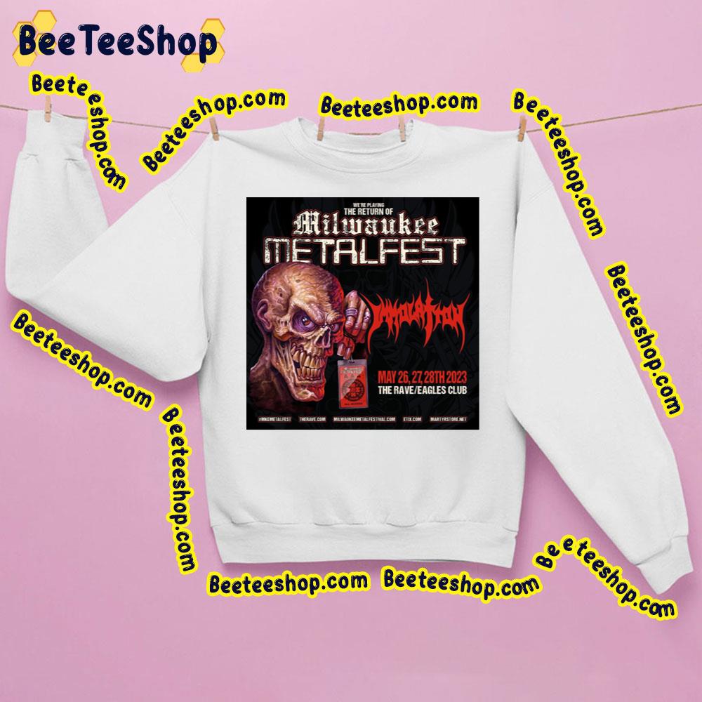 We're Playing The Return Of Milwaukee Metal Fest May 2023 Trending Unisex Sweatshirt We're Playing The Return Of Milwaukee Metal Fest May 2023 Trending Unisex Sweatshirt