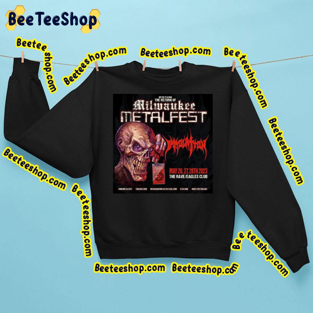 We're Playing The Return Of Milwaukee Metal Fest May 2023 Trending Unisex Sweatshirt We're Playing The Return Of Milwaukee Metal Fest May 2023 Trending Unisex Sweatshirt