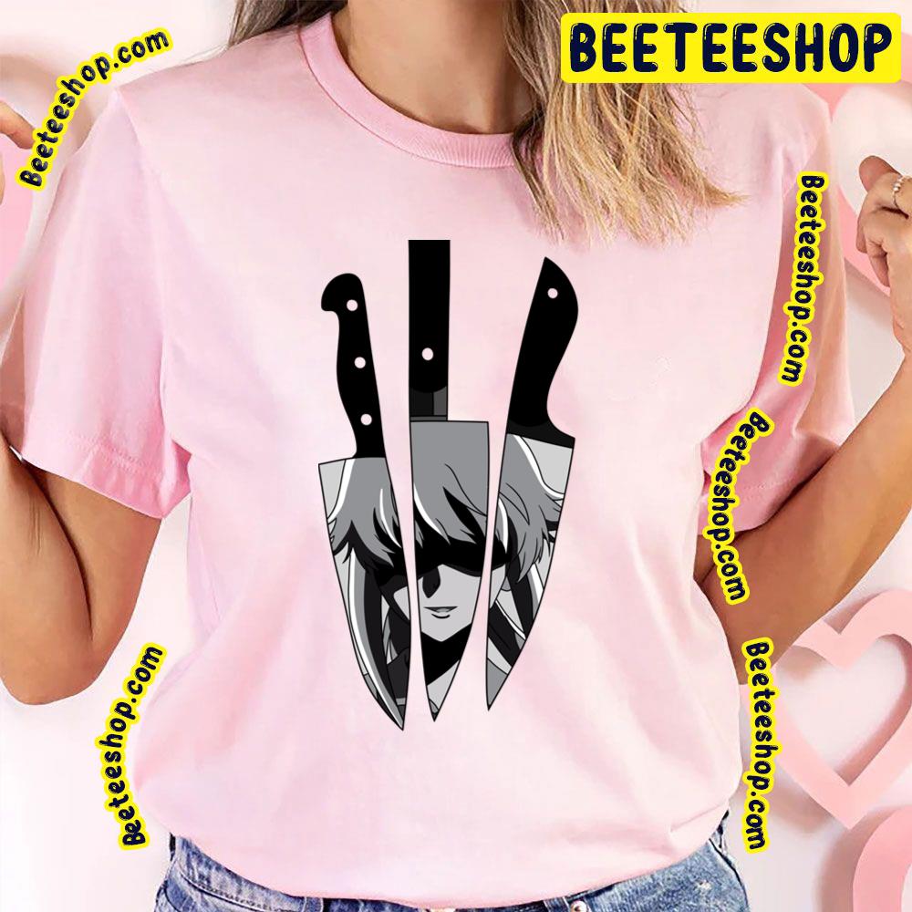 Yuno Gasai On Knives Future Diary Trending Unisex T-Shirt Yuno Gasai On Knives Future Diary Trending Unisex T-Shirt