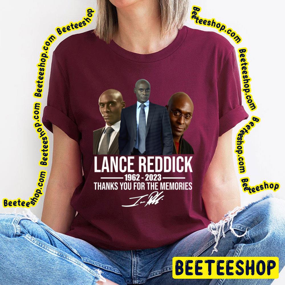 Rip Lance Reddick 1962-2023 Thank You For The Memories Trending Unisex T-Shirt Rip Lance Reddick 1962-2023 Thank You For The Memories Trending Unisex T-Shirt