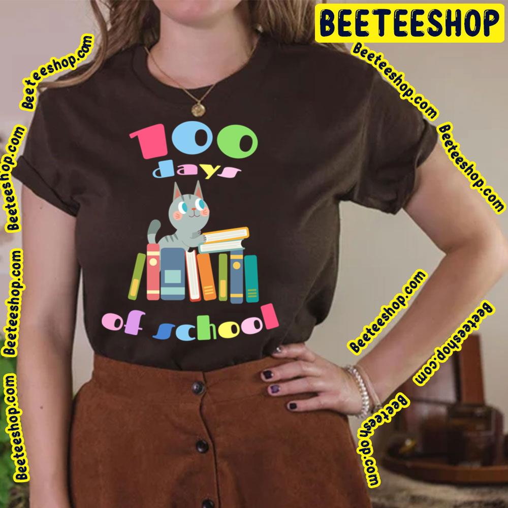 100 Days Of School Cat Lover Trending Unisex T-Shirt 100 Days Of School Cat Lover Trending Unisex T-Shirt