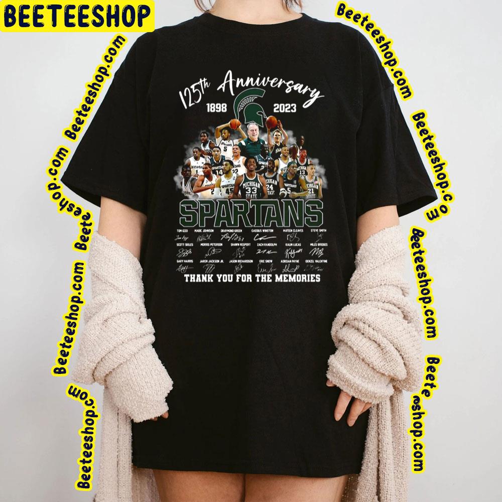 125th Anniversary 1898 2023 Spartans Thank You For The Memories Trending Unisex T-Shirt 125th Anniversary 1898 2023 Spartans Thank You For The Memories Trending Unisex T-Shirt