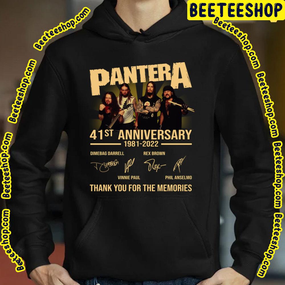 41st Anniversary 1981 2022 Panter A Thank You For Memories Signatures Trending Unisex T-Shirt 41st Anniversary 1981 2022 Panter A Thank You For Memories Signatures Trending Unisex T-Shirt