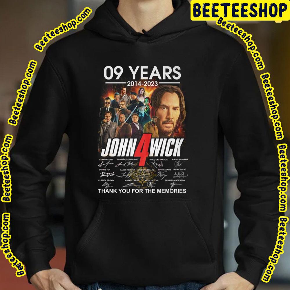9 Years 2014 2023 John Wick 4 Thank You For The Memories Trending Unisex T-Shirt 9 Years 2014 2023 John Wick 4 Thank You For The Memories Trending Unisex T-Shirt