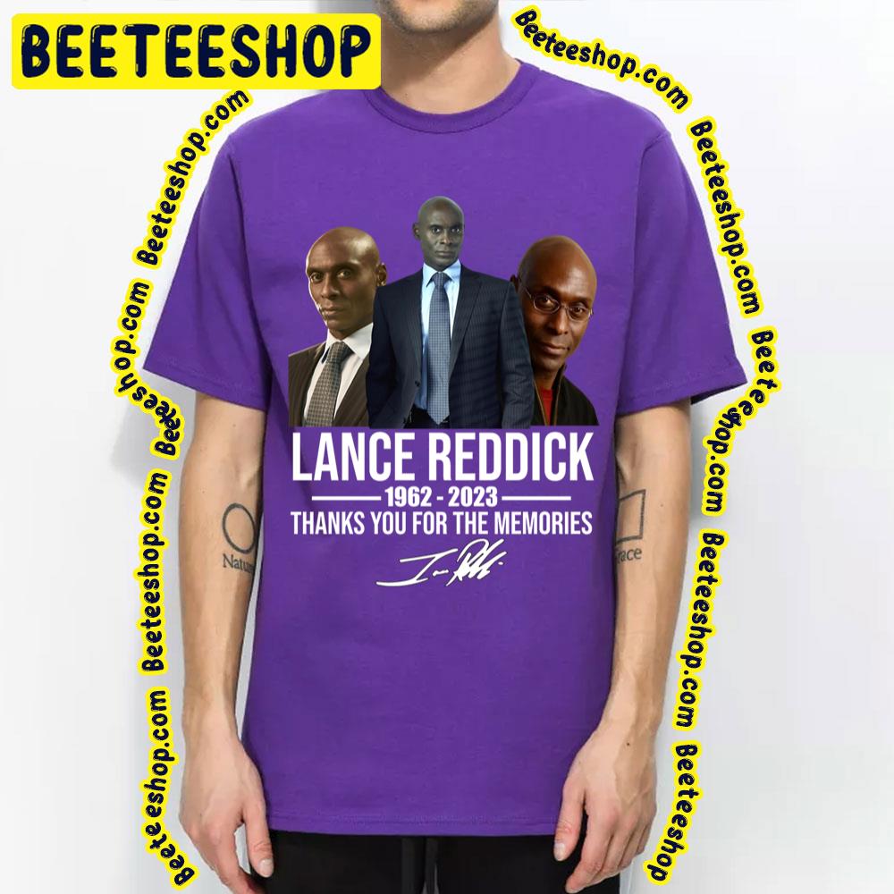 Rip Lance Reddick 1962-2023 Thank You For The Memories Trending Unisex T-Shirt Rip Lance Reddick 1962-2023 Thank You For The Memories Trending Unisex T-Shirt