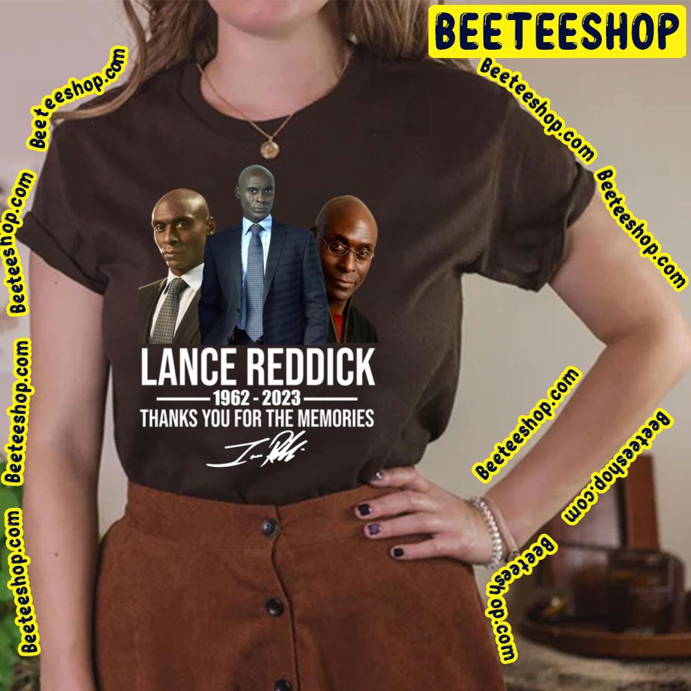 Rip Lance Reddick 1962-2023 Thank You For The Memories Trending Unisex T-Shirt Rip Lance Reddick 1962-2023 Thank You For The Memories Trending Unisex T-Shirt
