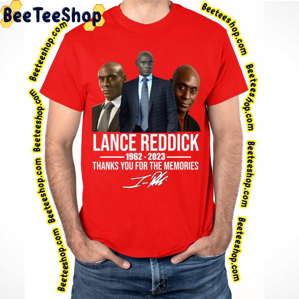 Rip Lance Reddick 1962-2023 Thank You For The Memories Trending Unisex T-Shirt Rip Lance Reddick 1962-2023 Thank You For The Memories Trending Unisex T-Shirt