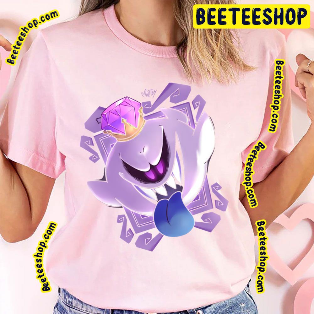 A Spooky King Boo Purple Art Trending Unisex T-Shirt A Spooky King Boo Purple Art Trending Unisex T-Shirt