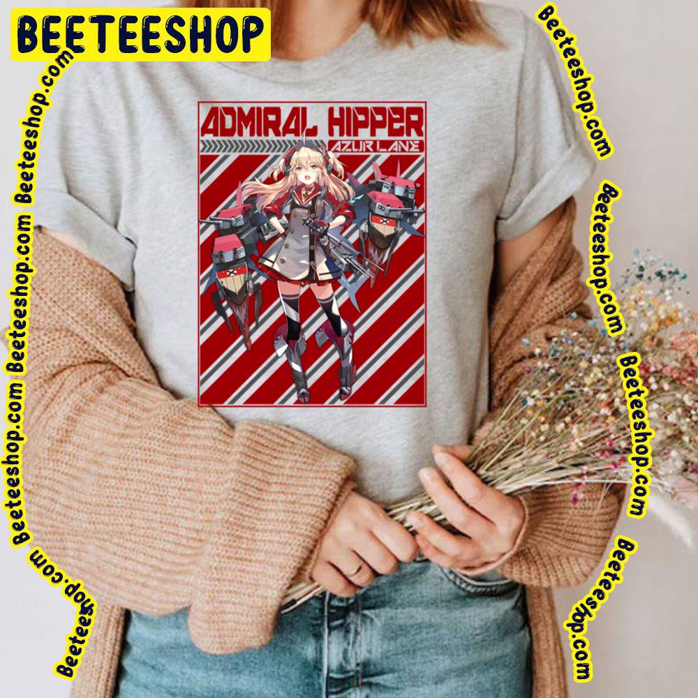 Admiral Hipper Azur Lane Red Background Trending Unisex T-Shirt Admiral Hipper Azur Lane Red Background Trending Unisex T-Shirt