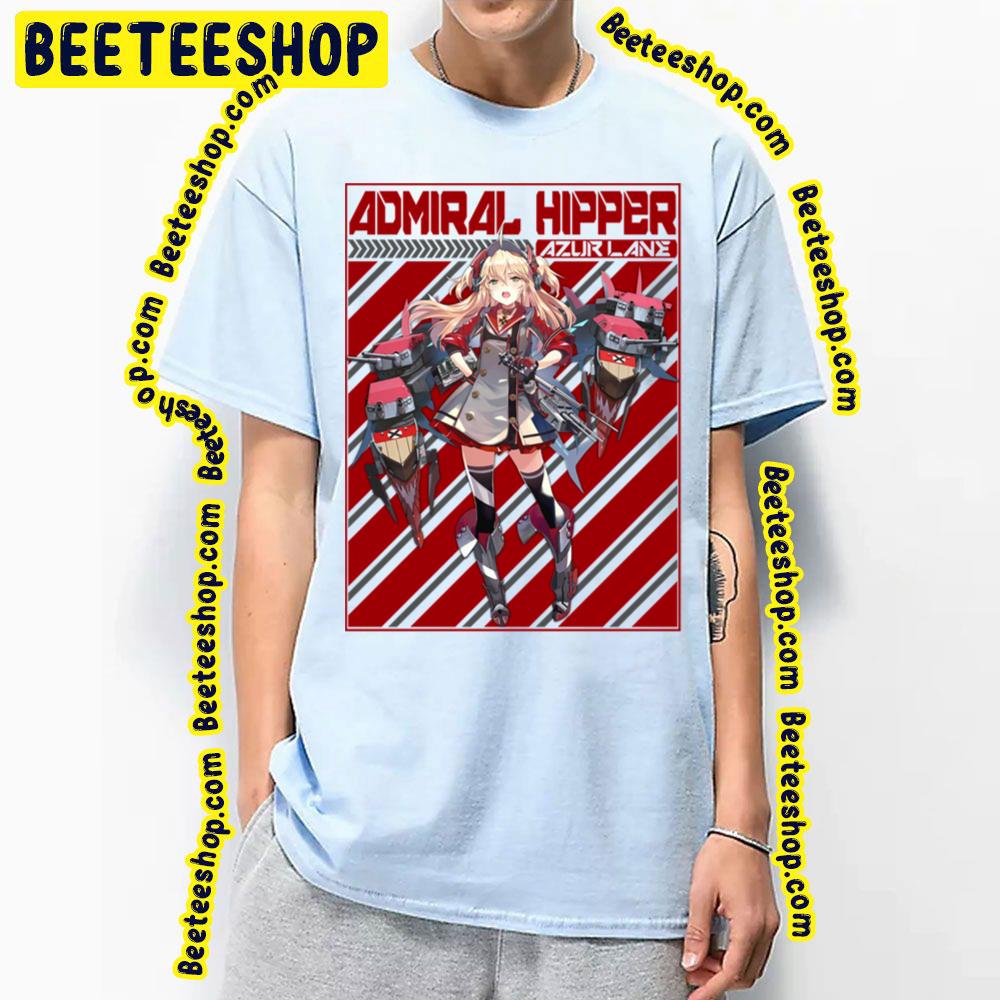 Admiral Hipper Azur Lane Red Background Trending Unisex T-Shirt Admiral Hipper Azur Lane Red Background Trending Unisex T-Shirt