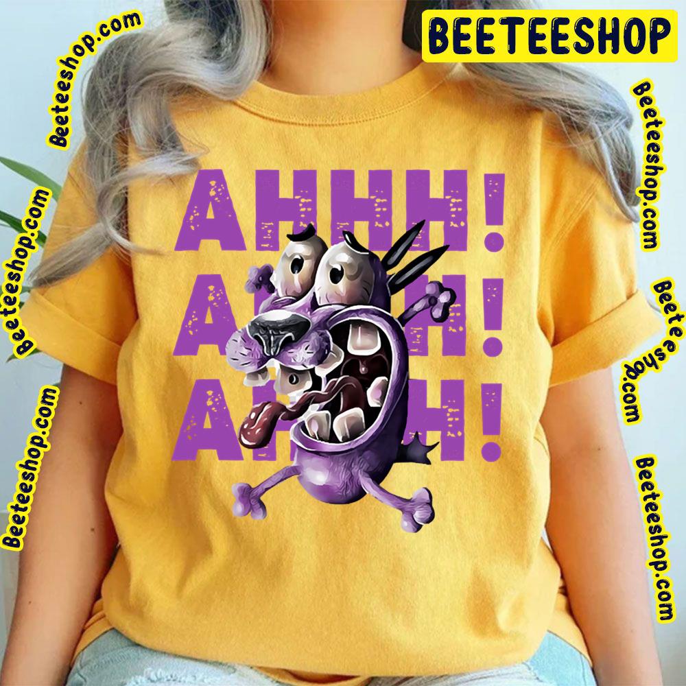 Ahhh Purple Art Courage The Cowardly Dog Trending Unisex T-Shirt Ahhh Purple Art Courage The Cowardly Dog Trending Unisex T-Shirt