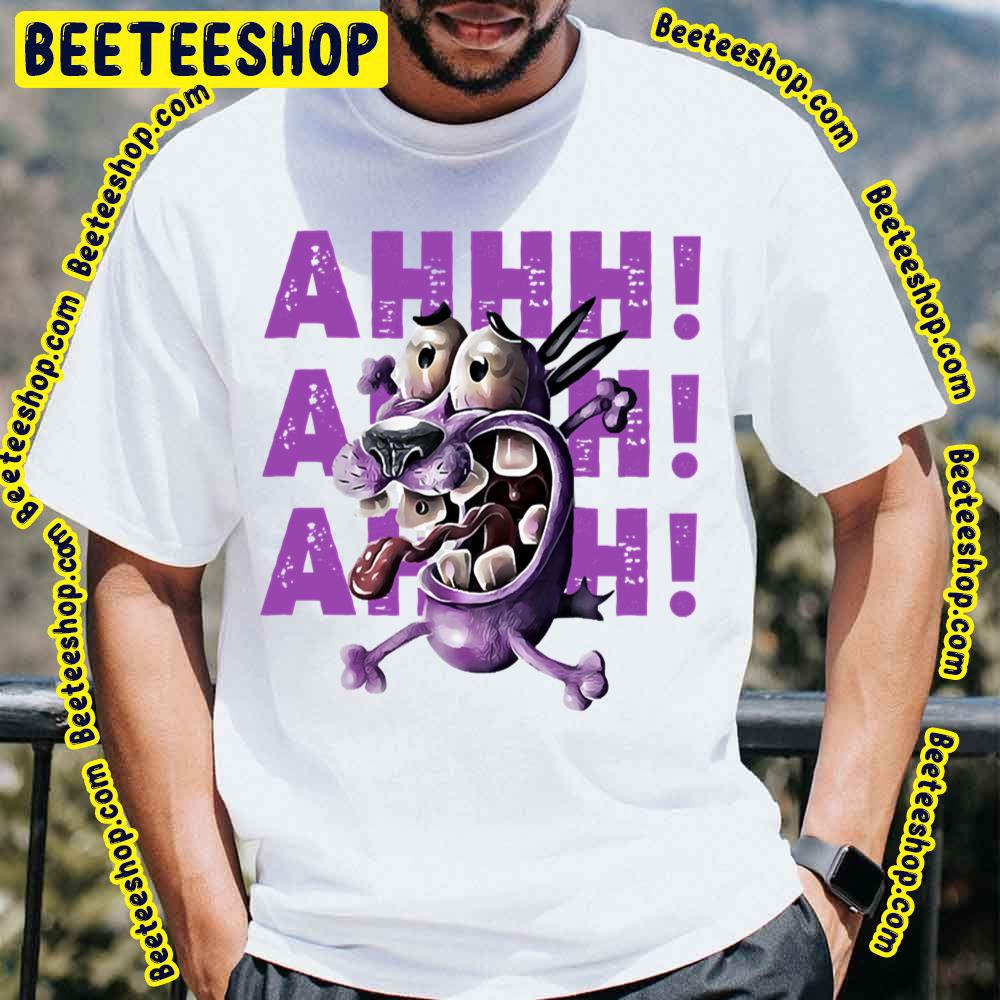 Ahhh Purple Art Courage The Cowardly Dog Trending Unisex T-Shirt Ahhh Purple Art Courage The Cowardly Dog Trending Unisex T-Shirt