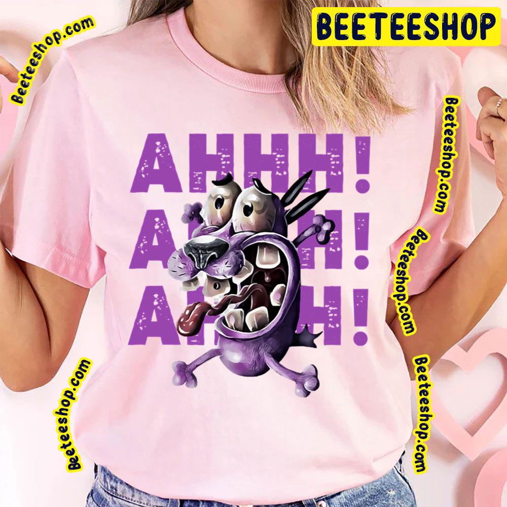 Ahhh Purple Art Courage The Cowardly Dog Trending Unisex T-Shirt Ahhh Purple Art Courage The Cowardly Dog Trending Unisex T-Shirt
