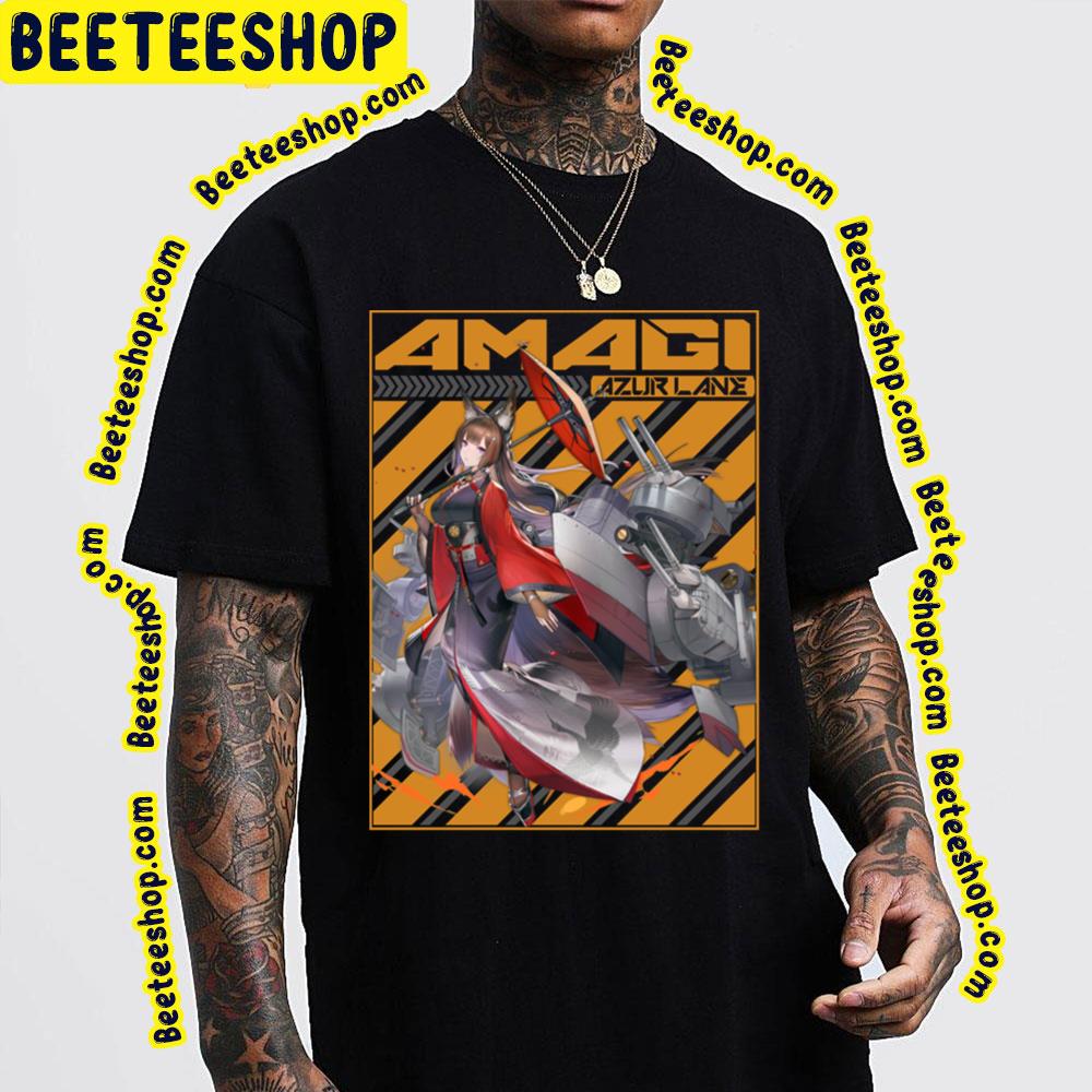 Amagi Azur Lane Orange Background Trending Unisex T-Shirt Amagi Azur Lane Orange Background Trending Unisex T-Shirt