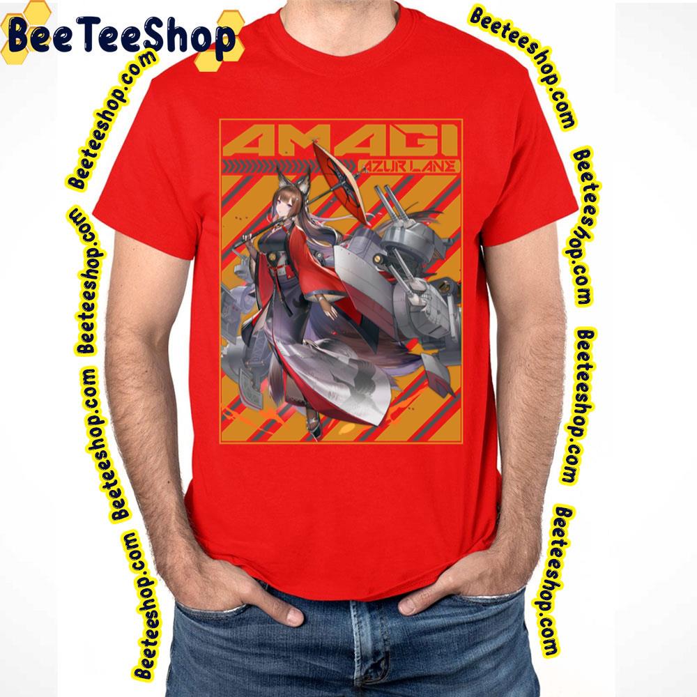 Amagi Azur Lane Orange Background Trending Unisex T-Shirt Amagi Azur Lane Orange Background Trending Unisex T-Shirt